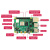 RASPBERRY PI 树莓派开发套件 4GB树莓派4B主板 ARM开发板 进阶版配件包（金属外壳电源SD卡32GB）
