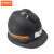 京洲实邦 煤矿专用头灯安全帽带头灯的矿工帽带灯头盔强光石油井下地B 黄色磨砂安全帽