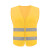 工品星GPX-BX3反光背心交通马甲骑行施工环卫夜间安全员工地施工荧光衣服黄色