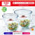 Ocuisine法国进口耐热玻璃碗微波炉烤箱钢化玻璃汤碗餐具和面盆泡面沙拉碗 1L*2+2L+3L四件套（家庭装）