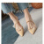 菲伊斯莉（FERYSIRY）品牌女鞋2023夏款凉鞋女杏色时尚尖头透明胶片细跟拖鞋 杏色 34