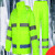 反光雨衣雨裤交通高速路政救援荧光警示服分体套装定制印字骑 荧光绿2上衣+绿裤子 M