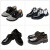 ELPA 新款童鞋男童鞋皮鞋亮面漆皮系带儿童礼服皮鞋演出鞋子 黑色棉鞋 28码/内长17.8cm