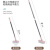 地刷瓷砖刷地刷子神器长柄厕所卫生间地缝刷墙角清洁浴室地板刷子 加长款90cm北欧粉+1挂钩