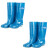 沸耐笙 FNS-04923 中性高中低筒雨鞋 加棉绒工地水产养殖用牛津底雨靴 505蓝色高筒单鞋 37 双