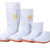 白色雨鞋专用卫生靴女防滑中高筒雨靴食堂厨房工作水鞋 高度16cm左右：白色（牛筋底-不加棉款） 40