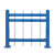 益宙 铝艺小区院子围墙栅栏锌钢护栏铝合金围栏别墅庭院铁艺室外栏杆  蓝白/3m【1.8米高】