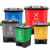 兰诗（LAUTEE）HX-40 脚踏分类垃圾桶  物业办公室带盖单格垃圾桶 40L灰色-其他垃圾