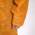 圣驰 牛皮电焊防护服焊接隔热防烫工作服冶金防高温连体电焊服工装春秋 黄色 XL