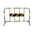 鼎红 铁马护栏交通设施公路施工围挡隔离栏黑漆黄膜带板1.4*0.95m
