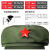 65式军绿解放帽 军迷帽 五角星帽 芳华演出平顶帽 收藏纪念帽 帽子+五角星 三号（头围56-57厘米）