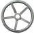 适用于不锈钢后凹款手轮硅溶胶一体铸造工艺304/316材质圆孔或六角孔 外径180 材质316