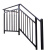 莎庭（SARTILL）锌钢楼梯扶手栏杆护栏防护栏不锈钢铁艺自装室外别墅走廊入户 1米楼梯扶手普通款