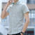以堡狼（YIBAOLANG）新款衬衫男夏季时尚潮条纹韩版修身男士短袖衬衣薄款休闲免烫 卡其色 M
