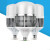 PULIJIE LED大功率节能灯螺旋灯泡白光暖光 LED球泡-E27螺口千足银款 白+100W