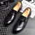 YDL夏季新款布洛克雕花有37码 商务正装套脚皮鞋男韩版黑色百搭小皮鞋休闲鞋青年 黑色 标准版 37