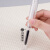 白雪（snowhite）直液笔速干中性笔 可换墨囊大容量 透明可视墨仓直液式走珠笔签字笔 黑色1支笔 H6