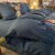 OLOEY 水洗棉床单四件套四季可用简约北欧风床上被套宿舍单双人三件套 双拼 豆沙-浅灰 0.9床【三件套】被套150*200