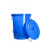 大号圆形垃圾桶户外环卫工业大容量家商用厨房加厚带盖塑料收纳桶 50升蓝色有盖送袋子
