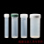 比色无硼电热管定量瓶50ml塑料PP消解管带盖刻度量筒 有机玻璃定量瓶架31*24孔二层
