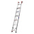 OENG铝合金抽拉式升降程梯特厚mm单面直梯1米 手拉伸缩升降梯1100 直梯6米