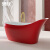 果敢亚克力浴缸独立式小户型保温简约浴缸1.7米075浴缸 黑白独立浴缸（不含龙头） 1.6米
