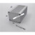 铝盒长方形 正方形铝合金外壳铝型材盒子铝盒长方形壳体氧化开孔 52*52*长80黑色
