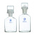高硼硅溶解氧瓶250/500/1000ml耐高温双盖污水瓶带刻度透明BOD 白色250ml