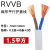 普霖乐 电线2芯RVVB.0.75/1/1.5/2.5/4平方软护套线平行线防水防冻电源线 备件 2芯1.5平方（10米价） 