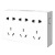 星期十国际电工插座面板墙面明盒明线超薄十五孔定制