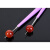 手动扩孔针钻孔器金刚砂锉刀玉石珍珠翡翠蜜蜡珠子打孔器钻头工具 紫色扩孔针(长尖款)2根