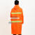 反光安全环卫雨衣 橘黄铁路环保工程局体式工作消防防风挡风雨披 橘黄色 XXXL