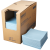 格洁711068擦拭布强力高效工业擦机油布维修抹布吸液酸碱擦拭无尘纸垫布25cmx38cm蓝色 30cmx35cmx300张x4盒（721068