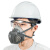 求同2100防尘面具防工业粉尘颗粒物劳保防护焊工防毒面具防尘面罩 防尘三件套（2100+2700+2701）