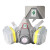普达 KN95呼吸防护套装 防毒口罩 防毒半面罩FD410 410+P-E-1滤毒盒2个+滤棉2片套装