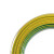 敏达 电线电缆WDZN-BYJ2.5平低烟无卤铜线单芯单股 阻燃耐火铜塑线铜芯线 100米 双色地线
