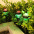 太阳能草坪灯别墅布置地灯户外花园草地装饰室外防水插地灯 LK1108小号圆形草坪灯彩光