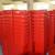 简厚 厨余分类垃圾桶大号厨房户外商用医疗干湿分离蓝色灰色红色绿色加厚全国标准分类塑料垃圾桶 红色100L