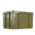 万普盾 军绿色周转箱（含盖子） 塑料收纳箱长61*宽43*高34cm 存储箱整理箱置物箱