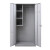兰诗（LAUTEE）FH-1137 不锈钢清洁柜 保洁柜学校拖把扫把工具收纳柜 冷轧钢板双门  厚度0.7MM