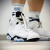 耐克（NIKE）AJ男鞋Air Jordan 6 AJ6  乔6气垫篮球鞋运动休闲鞋CT8529 CT8529-141白蓝 午夜蓝 40.5