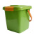 简厚 手提垃圾桶带盖小方桶厨房客厅学校办公室垃圾分类垃圾桶塑料桶密封【密封带盖带环】250*265*320mm