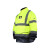 代尔塔 404012 安全服衣服安全交通户外通勤高能见度工作上衣 荧光黄拼海军蓝 M码 1件装