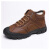 筑采（ZHUCAI）冬季加绒保暖户外防滑工作鞋 棕色 40 