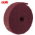 冰禹 BYhb-15 工业百洁擦拭布加厚拉丝布 含砂抛光除锈拉丝清洁布 红色10厘米*5.8米