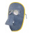 厚创 牛皮电焊面罩 施工电焊焊工防护面屏 轻便简易式可拆卸 BX配升级款透明眼镜/1套