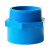 语塑 塑料给水管配件 蓝色塑料外丝直接 De63 一个价 定制