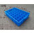加厚塑料箱分格周转箱多格分类盒工具箱30格40格60格零件螺丝筐子 12格外径520x380x130mm 蓝色加厚