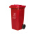 工者户外垃圾桶 环卫分类塑料垃圾桶 红色（有害垃圾标识）120L加厚款定制GZ-22