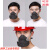 3200防尘防工业粉尘打磨煤矿装修灰尘口鼻罩透气面具防护面罩 防尘+5片滤棉(无)